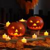 Battery Powered Led Candles Fireless Candle Christmas Hours Home Decorative Candles Tea Light Halloween Candlestick Warmer Lamp