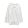 2024 Winter New Women's Fashion: European & American Style Pleated Back Loose Shirt