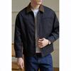 2025 Men's Trendy Color Block Lapel Workwear Jacket – Casual Barn Style Fashion Outerwear