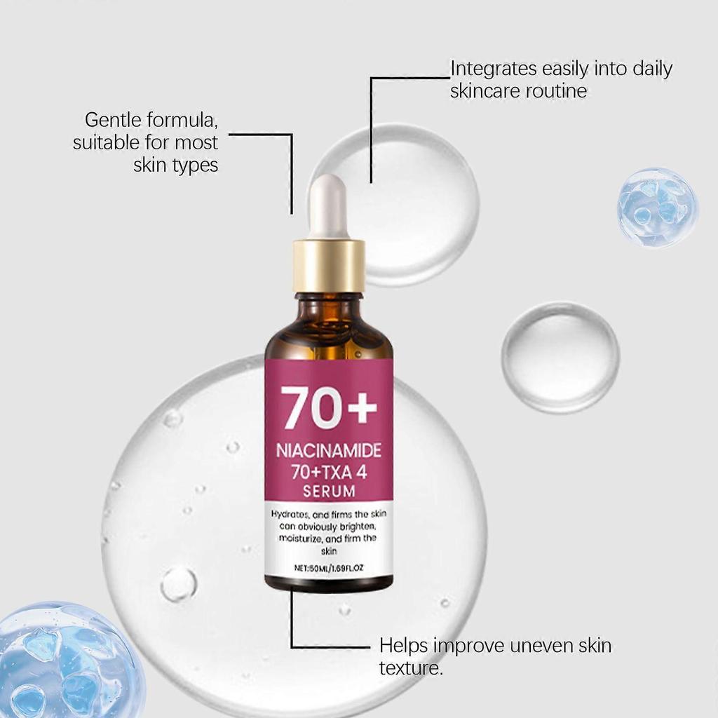Niacinamide 70%+Tax 4% Serum, Hydrates, and Firms the Skin, Brightening Skin Tone, Niacinamide Facial Serum, 50ML