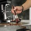 6 Pieces Coffee Brush Set with Air Blower Blaster Coffee Portafilter Cleaning Brush Set for Coffee Machine Group Head