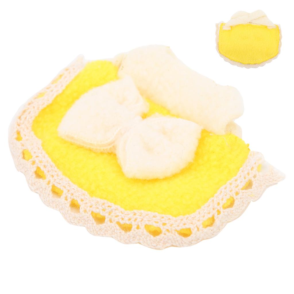 Hamster Umhang Outfits mit Schleife Weiches Fleece Mini Haustierkleidung für Kleintiere
