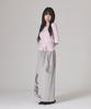ESCAPEFROM Long Sleeve With Diagonal Shirred Strap Details Pink