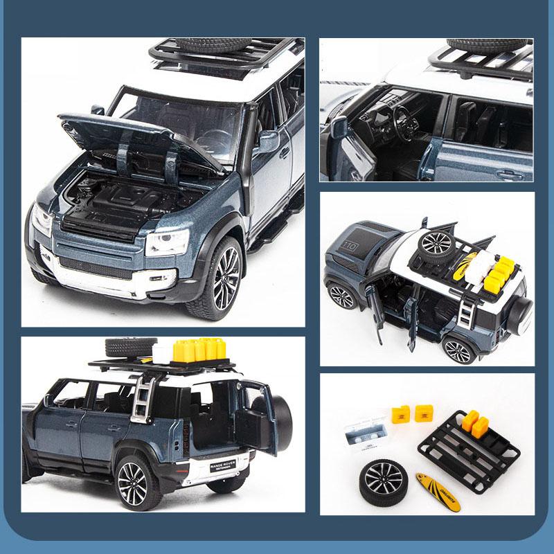1:32 Scale Defender 2022 City ORV Alloy Car Model, Diecasts Metal Toy Sports Car Model with Sound and Light for Children Gifts