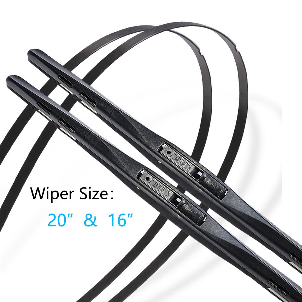 For Zotye T200 5008 Hunter Nomad Autorrad Outsider 2013~2016 Front Wiper Blades Cutter Cleaning Replacement U J Hook