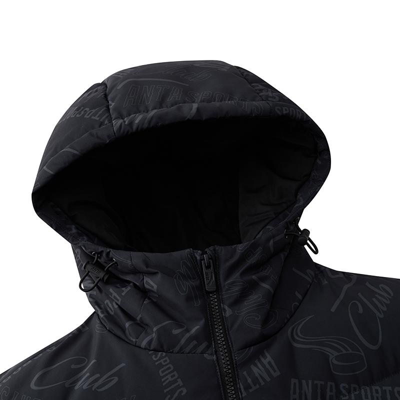 Anta Lifestyle Series Sports Retro Print Fashion Casual Warm Loose Short Down Jacket Men Jacket 152548911-2