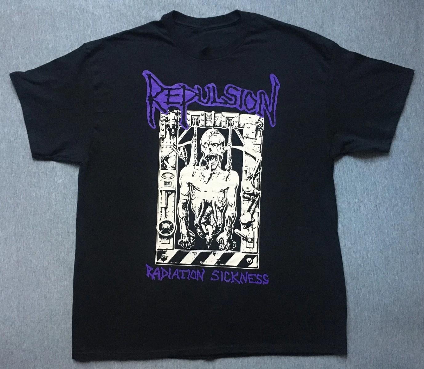 REPULSION Band 100% Cotton Full Size Shirt Black BL1456 XXL