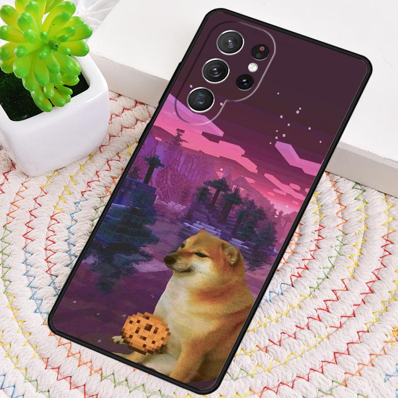 Cheems Doge Meme Funny Doggy Phone Case for Samsung Galaxy note 10 pro S26 Ultra S23 S24 FE S25 S21 S22 PLUS shockproof Cove