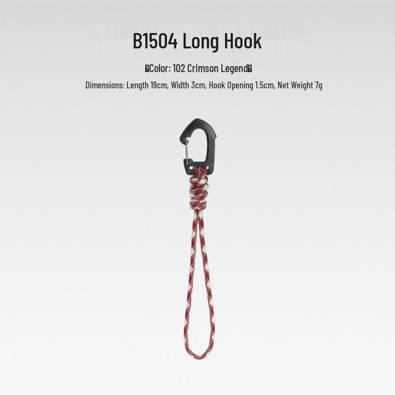 Sju-strängad Paracord Nyckelring Lanyard: Anti-förlust, Utomhuscamping, Multifunktionell med Karbinhake & Snabbspänne.