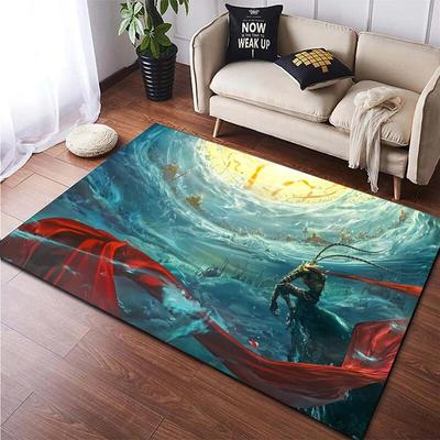 Sun WuKong Monkey King 3D Printed Carpet for Living Room Non-Slip Area Rug Bedroom Bedside Modern Home Decoration Floor Yoga Mat
