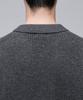 Musinsa Standard Oversized Ribbed Collared Cardigan [Medium Grey]