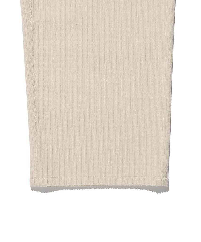 WACKY WILLY Women'S Corduroy Semi-Wide Pants Cream