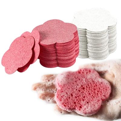 20PCS Spugna per la pulizia del viso per maschera esfoliante Massaggio SPA viso Rimozione del trucco Compressa più spessa Cellulosa naturale riutilizzabile