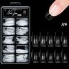100Pcs Soft Gel False Nail Tips Short Square Coffin Almond Artificial Press On Fake Nails Extension Manicure Tools