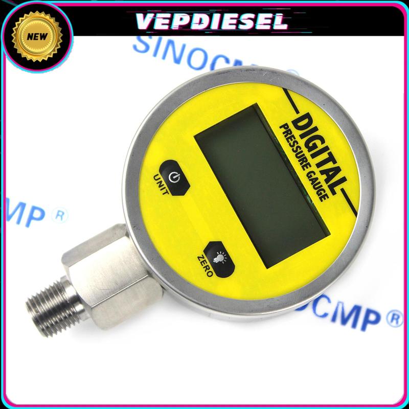 25MPA 3600PSI Digital Pressure Gauge With NPT1/4 G1/2 M10*1 Interface 1%FS Accuracy Hydraulic Air Gas Water Oil Pressure Gauge