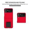 Dustproof Hard Phone Accessories Case For Samsung Galaxy Z Flip4 Flip 4 Flip3 5g Flip 3 Zflip4 Zflip3 Kickstand Protective Cover