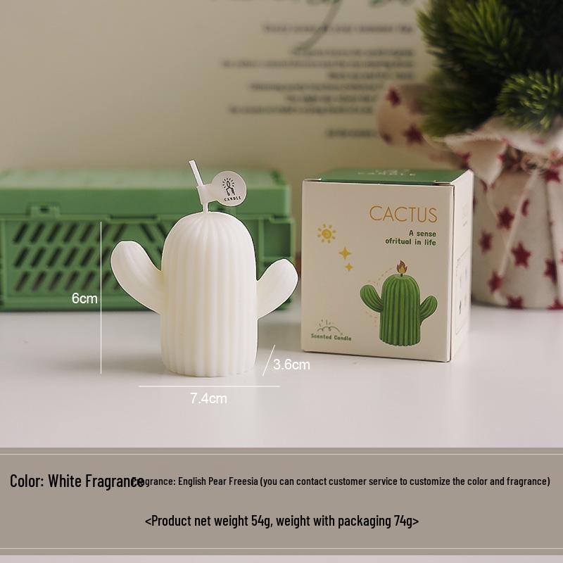 

Свеча ручной работы с ароматом кактуса, сувенир для вечеринки