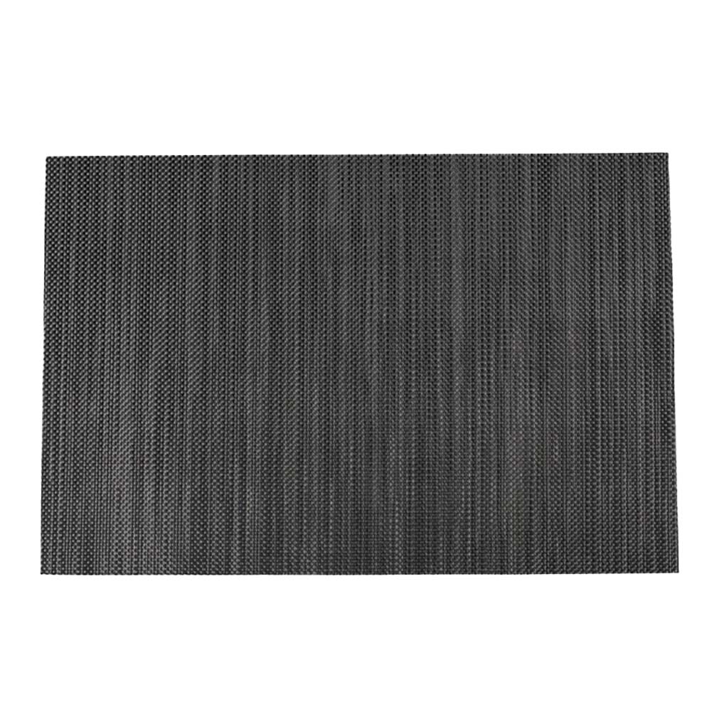 Jednobarevné prostírání k jídelnímu stolu pro domácnost 45*30 cm zesílená tkaná PVC podložka na čaj Dekorace domácí kuchyně na jídelní stůl