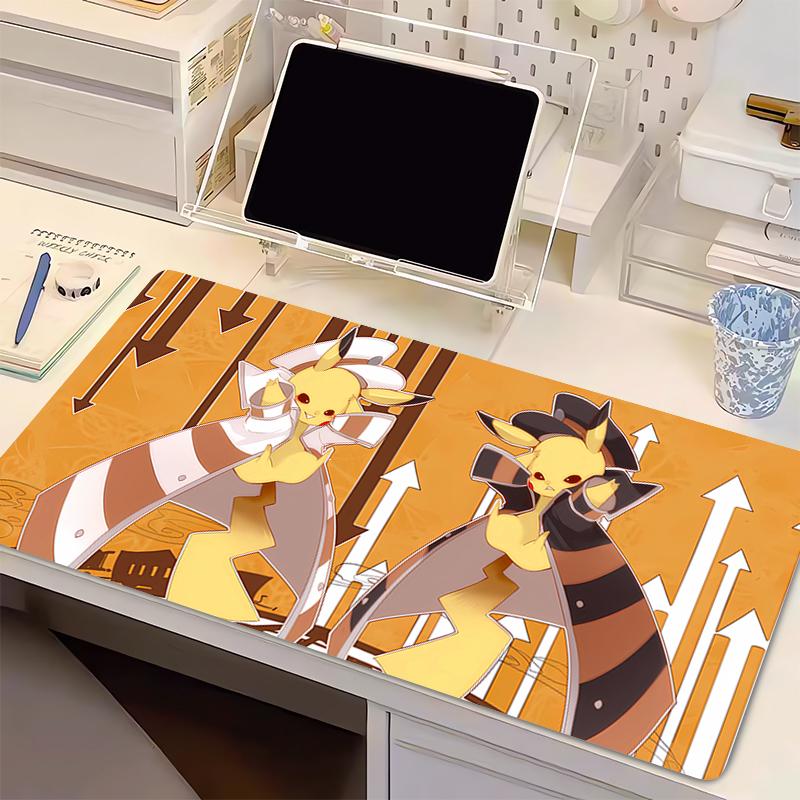 Natural Rubber Mouse Pad Pokemon Pikachu Gaming XXL pc Gamer Keyboard Pad Extended Desk Mat Table Carpet Mousepad For Computer