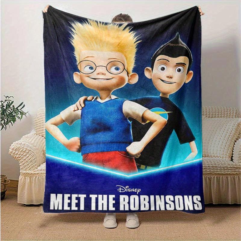 1 Stück, Meet The Robinsons Disney Heim Dekorative Überwurfdecke, Weiche Tagesdecke für Sofa, Bett, Reisen, Camping