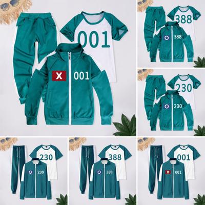 3 Teile/satz Kinder Spiel Cosplay Outfit Casual Mantel Top Hosen Sport Anzug