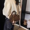 Bag Messenger Bag Portable Women'S Bag Simple Small Square Bag High-End Retro Small Bag Luggage