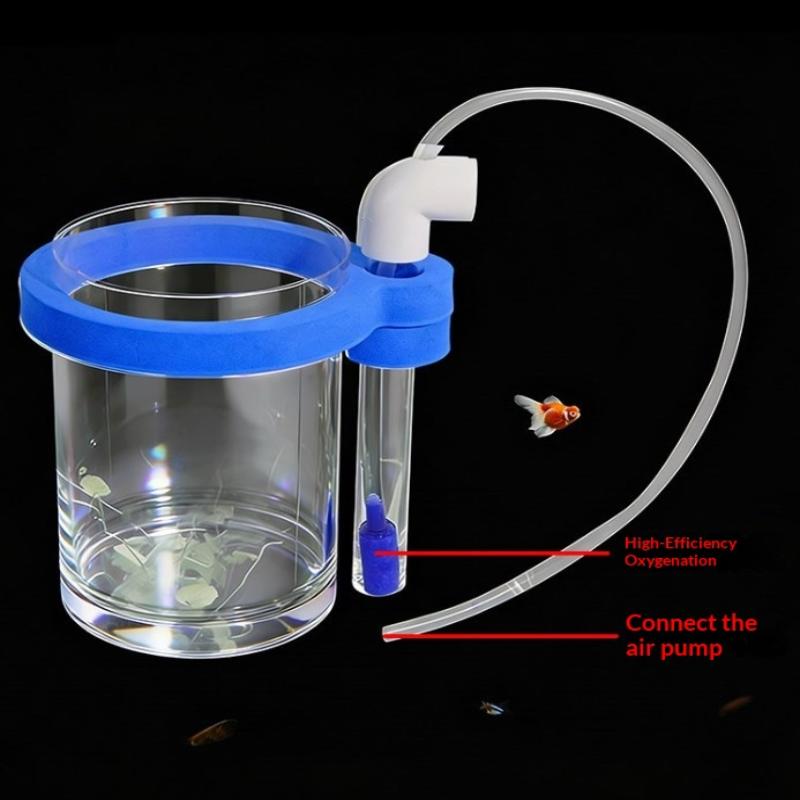 Transparent Acrylic Fish Breeding Box With Water Pump Floating Hatchery For Aquarium Fry Protection