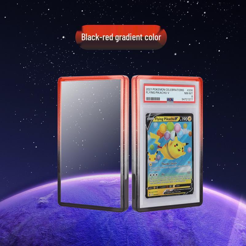 Gradient Glitter TPU Full Coverage Anti-Drop Card Case for PSA/BGS Graded Cards