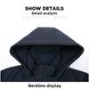 Plus Velvet Thickened Winter Jackets Men's Cotton Coats Removable Hood Down Cotton Jackets Dad's Cotton Coats Middle-aged Men's Parker