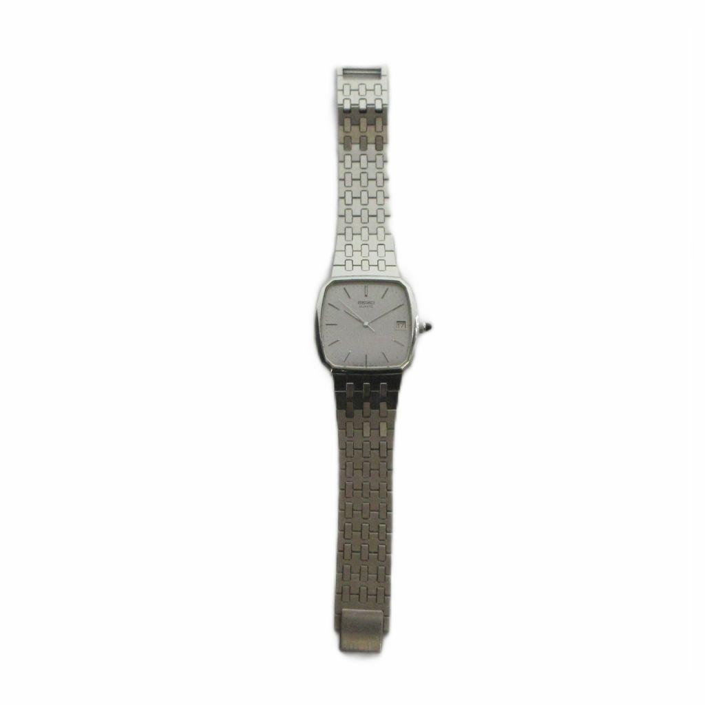 SEIKO Quartz Watch with Calendar and Silver Color 5855-5010 Date, GY18/ MQ Men's