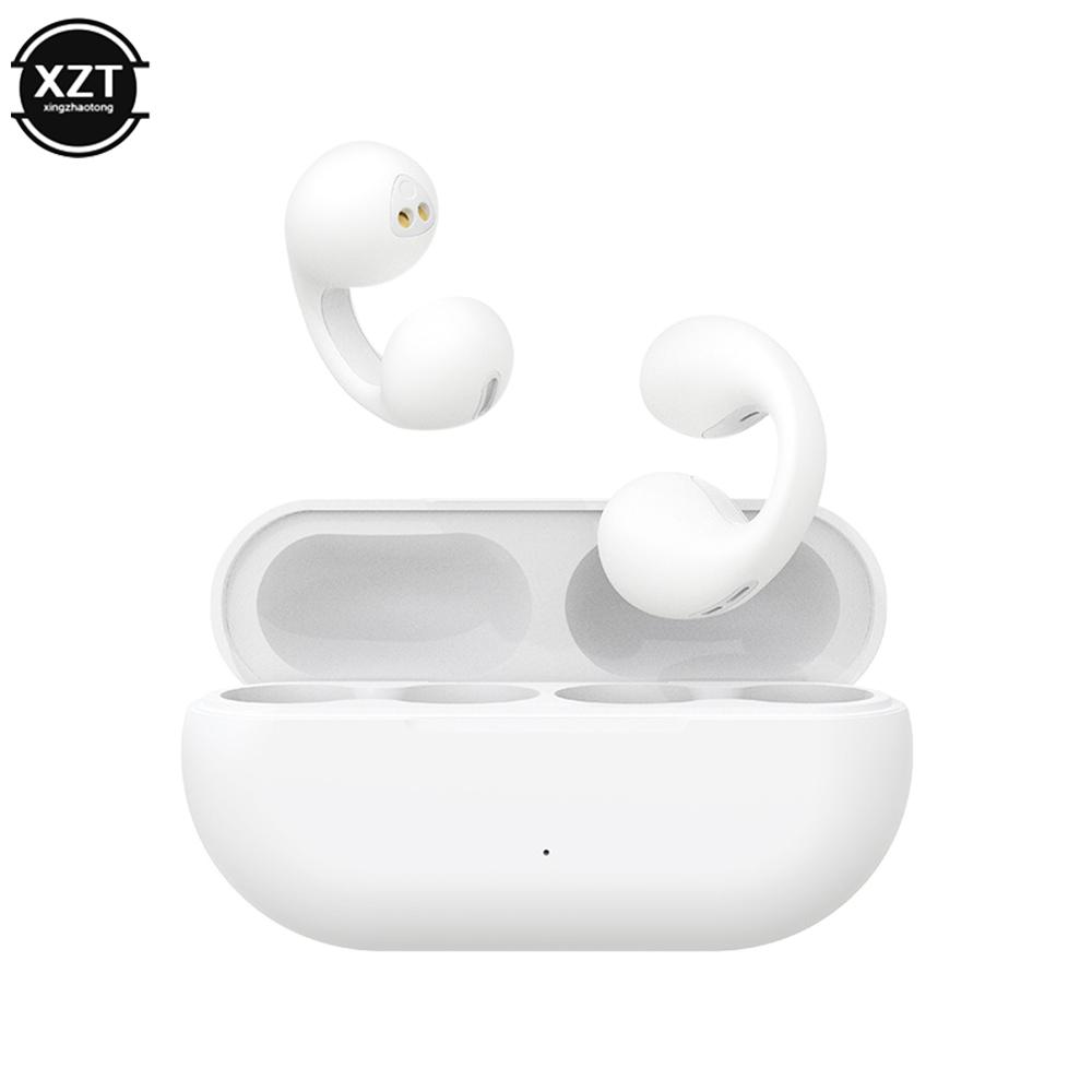 

For Ambie Sound Earcuffs Headset Earring Wireless Earphones Bluetooth Mini Sport Ear Hook TWS Earbuds Bluetooth 1:1 Upgrade Plus белый