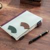 Fan Shaped Bookmarks Simple Book Markers PU Leather Page Markers Creative Bookmarks for Book Lovers