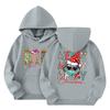 Child Fashion Lightweight Long Sleeve Pullover With Pockets  Print Hoodie