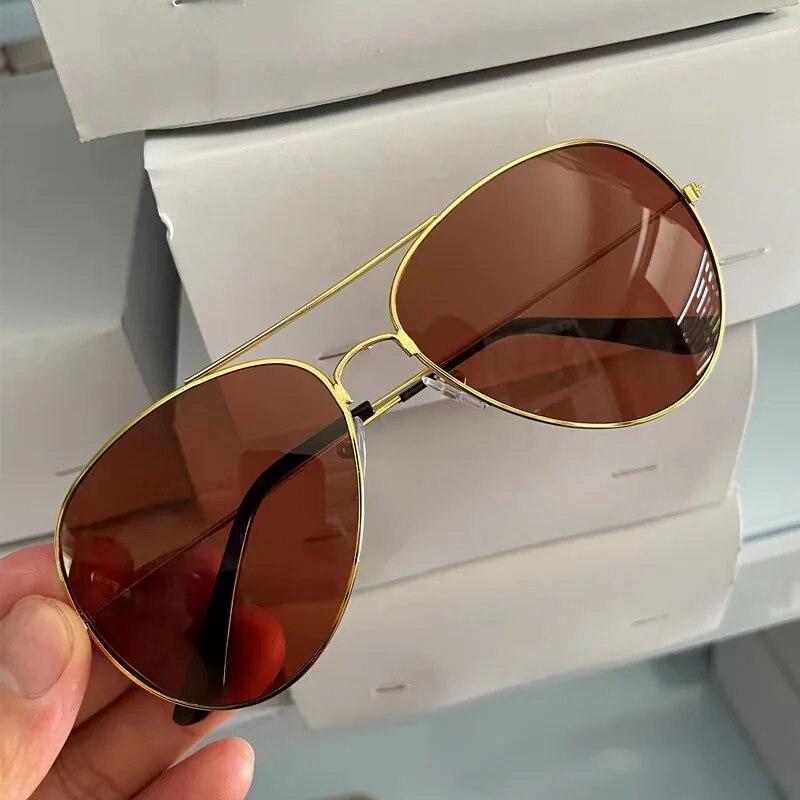 Nové pánské sluneční brýle Toad Mirror s kovovým rámem, retro, antireflexní, UV400, sluneční brýle, pro venkovní střelbu, na ulici, pro muže