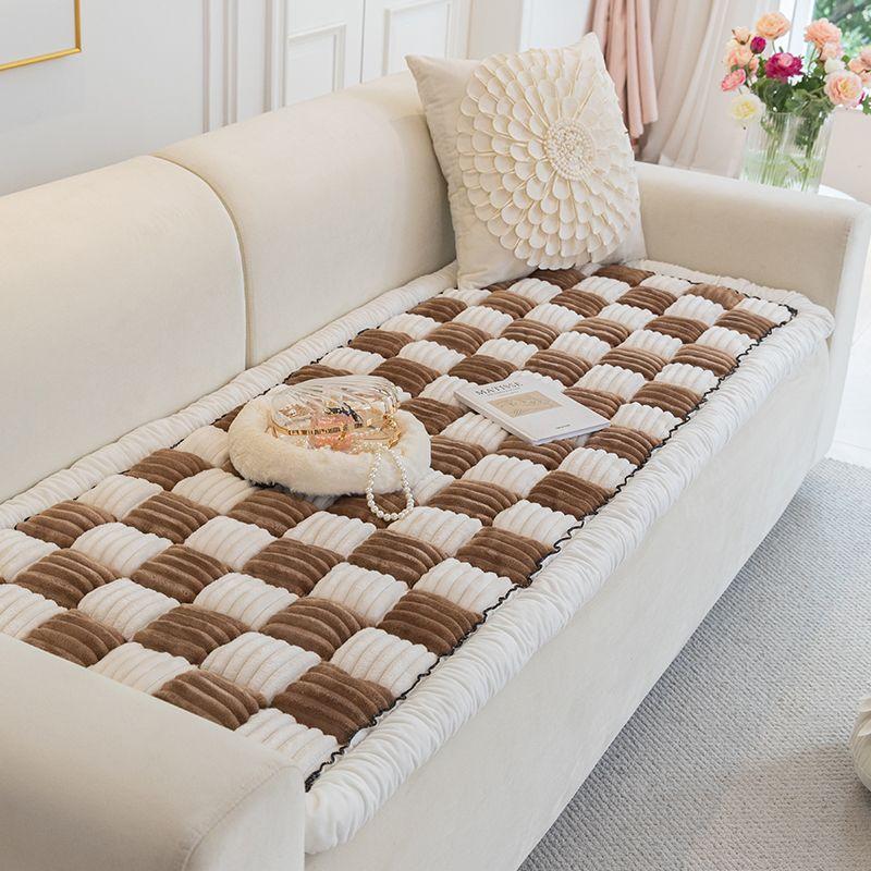 Foreign Trade Korean Hand-Spliced Steamed Bread Cushion Sofa Cushion Universal In All Seasons, High-End Thickened Solid Wood Living Room Seat Cushion