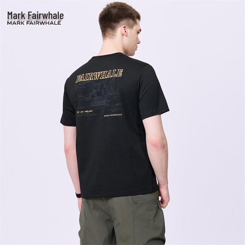 Mark Fairwhale Men s Embroidered Back Crew Neck T-Shirt L