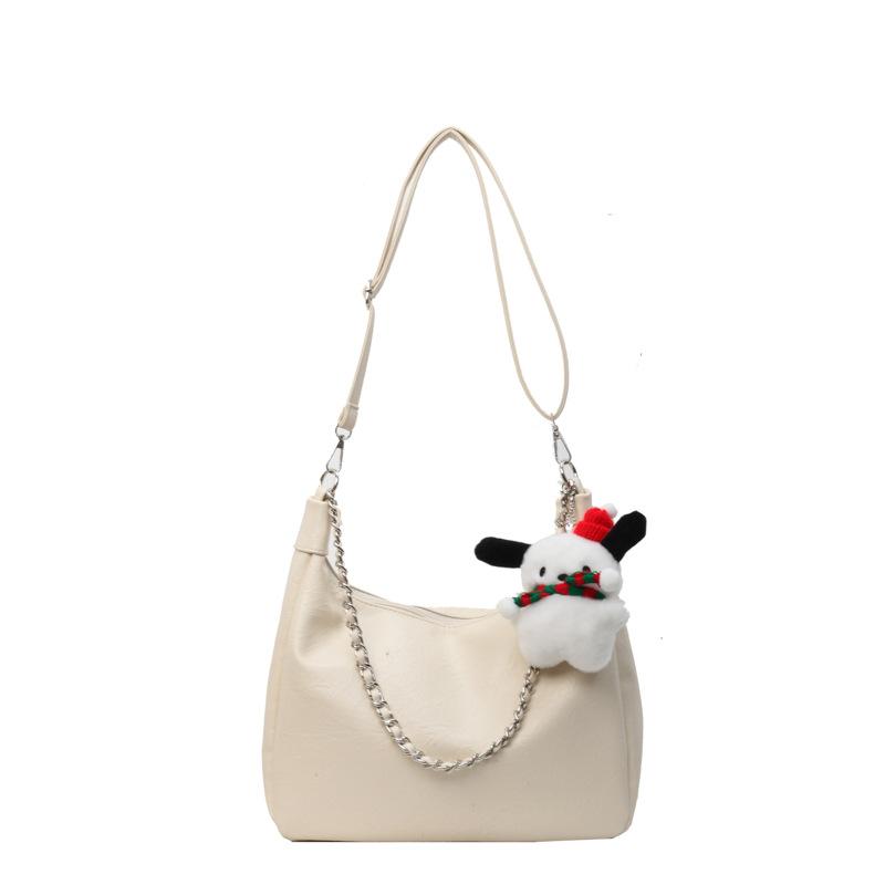 Casual Large-capacity Bag Women's New Tote Bag Solid Color Versatile Messenger Bag