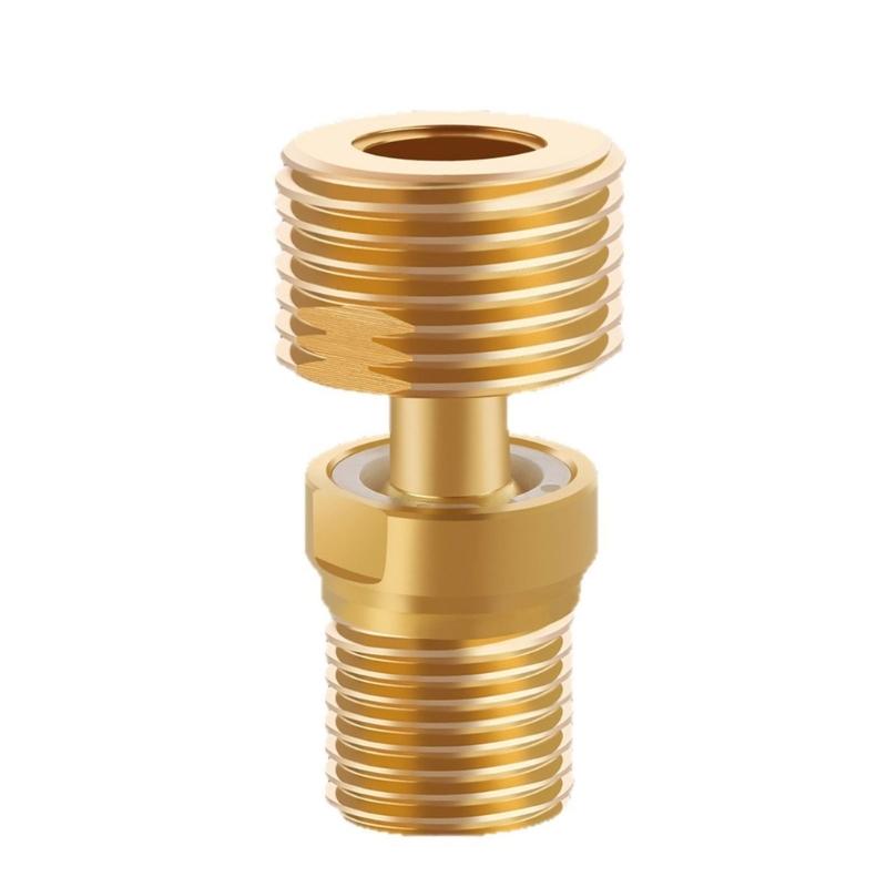 360 Degree Adjustable Angled Bents Base Lengthened Brass Shower Tap Adapter Curved Feet for Kitchen and Bathroom