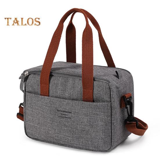 Přenosná taška na oběd Ženy Tepelně izolovaná krabička na oběd Tote Bag Chladící kabelka Vodotěsná Bento Pouch Kancelář Jídlo přes rameno