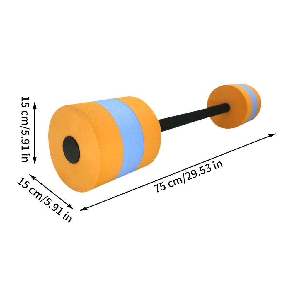 

Swimming Pool Foam Dumbbells Water Sports EVA Floating Dumbbells помаранчевий