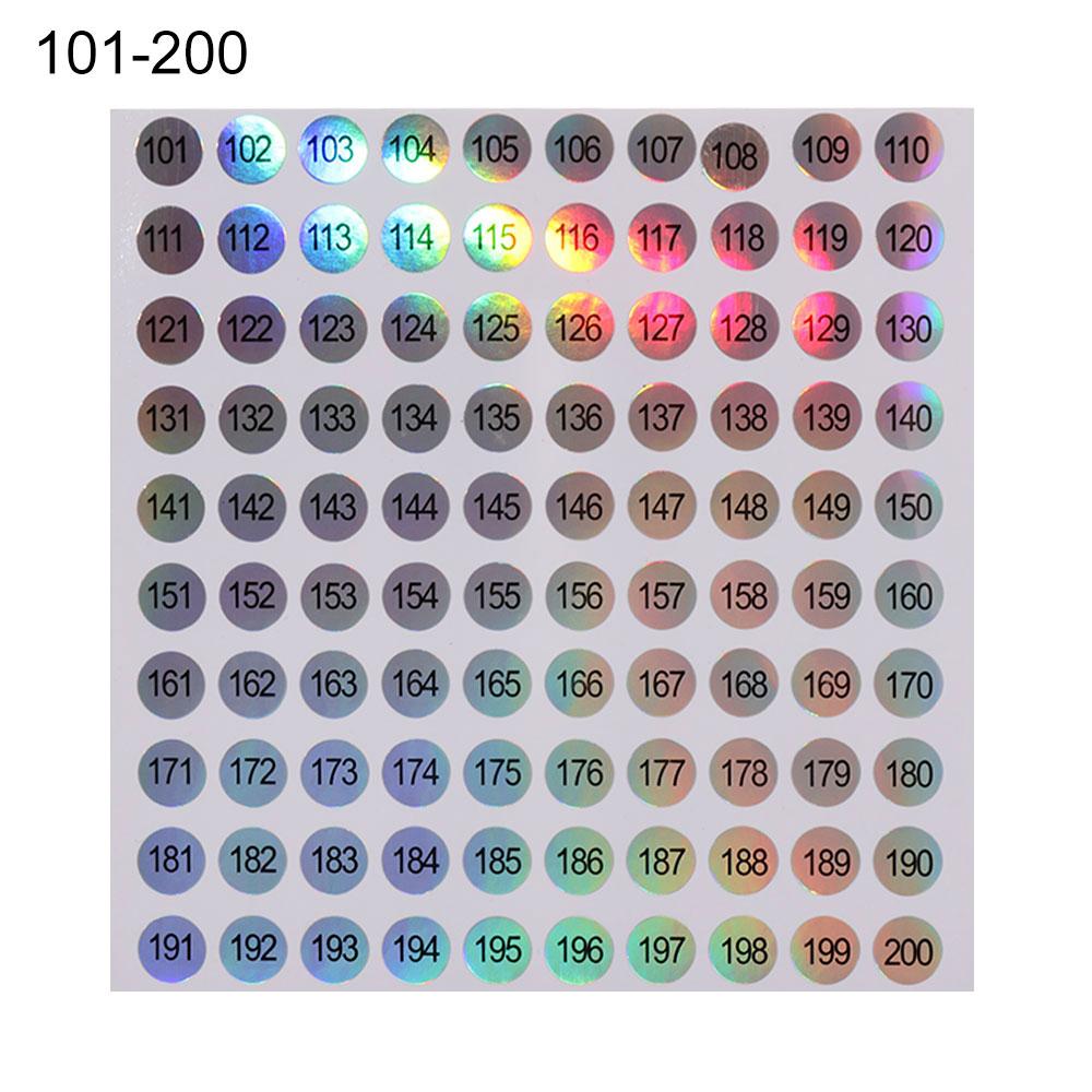 Craft Classification Sticky Package Label Diamond Paint Storage Self Adhesive Tags Digital Label Number Stickers Waterproof