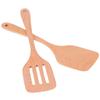 2Pcs Wooden Spatula Set Environmentally NoStick High Temperature Resistant Flat Spatula for Home