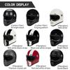 New Fashion Retro Motorcycle Helmets Fiberglass Shell Vintage Cafe Racer Fiber Glass Full Helmet for Motocross Scooter