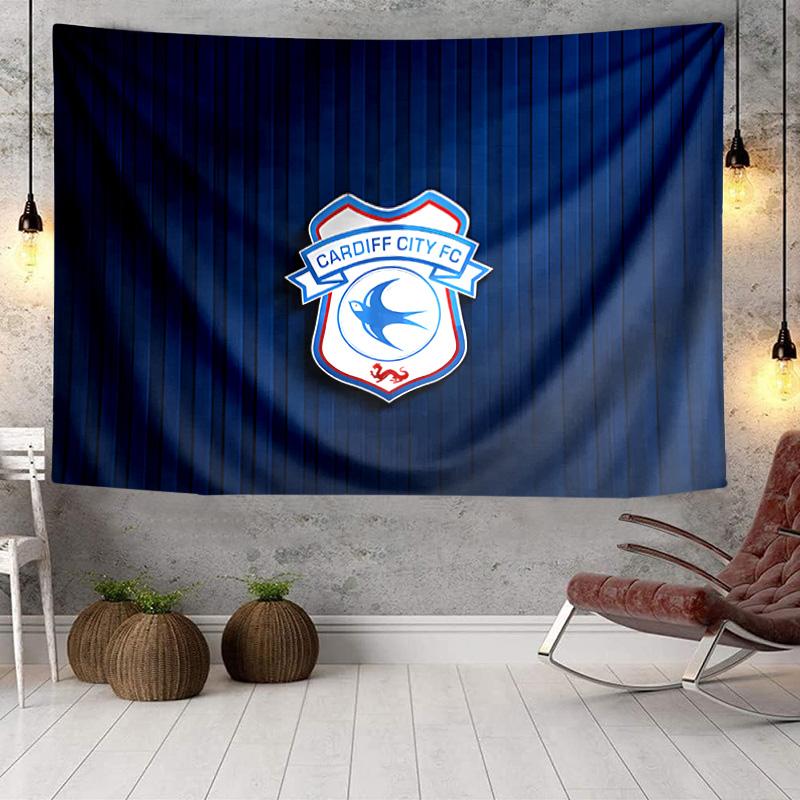 Cardiff Fc Crest Tapestry, Unique Design Tapestry, Wall Decor for Bedroom,Livingroom, Playroom,Heartwarming Fan Holiday Gifts