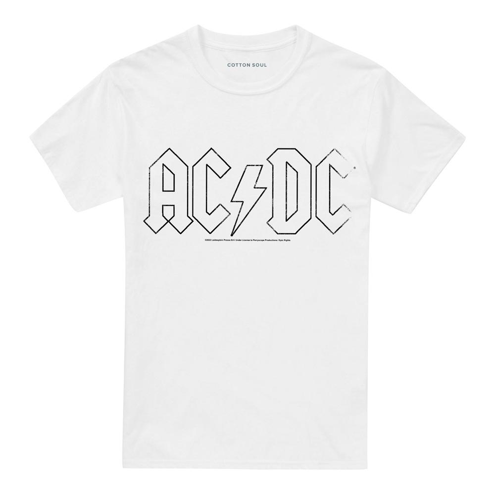 AC/DC Unisex Adult Outline Logo T-Shirt