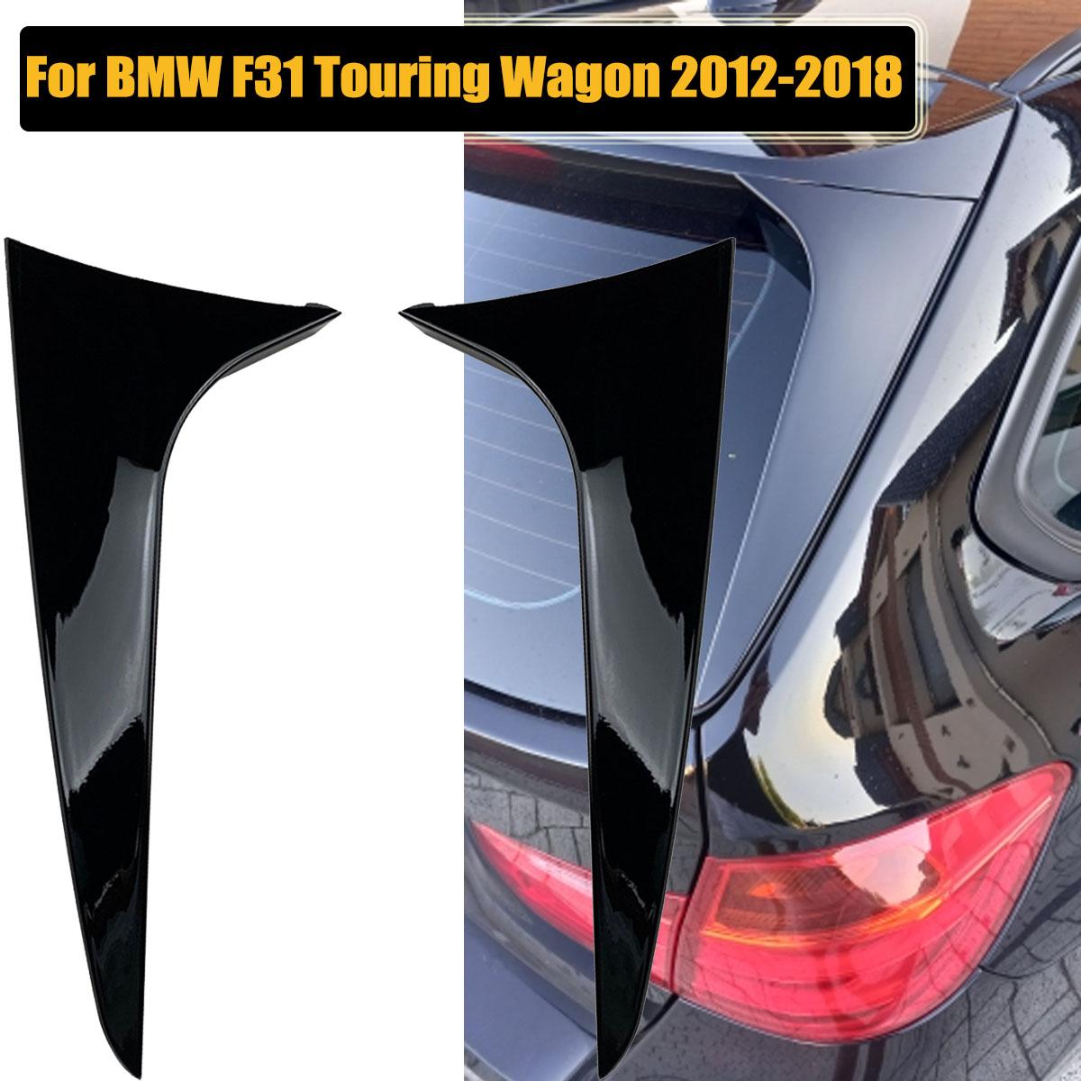 

Rear Window Splitter Side Spoiler Cover Side Sticker Trim Deflector For BMW 3 Series F31 Touring Wagon 2012-2018 Car