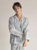[LUNALUZ STUDIO] Men's Villeroy Fleece Long-Sleeve Collar Neck Two-Piece Pajamas [Shipped from Korea] 100% Authentic