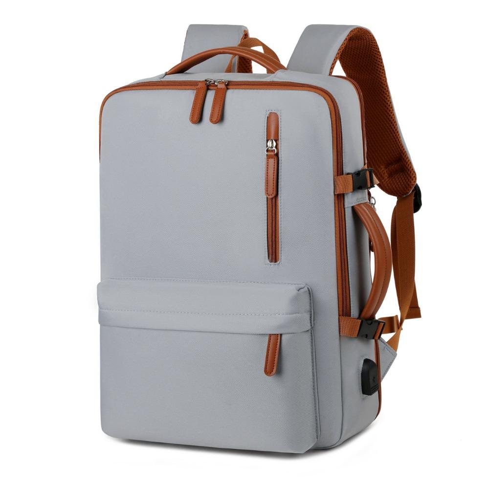 Expandable backpack Large capacity schoolbag Business travel backpack Luggage bag