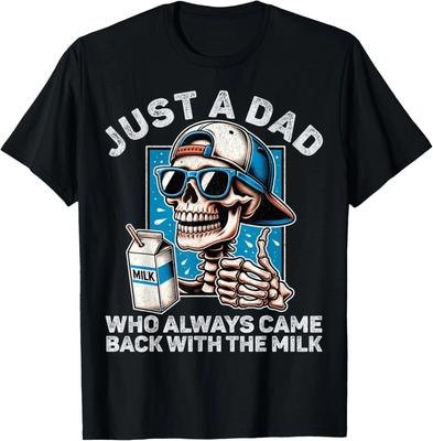 Nur ein Papa, der immer mit der Milch zurückkam Lustiges Väter-T-Shirt