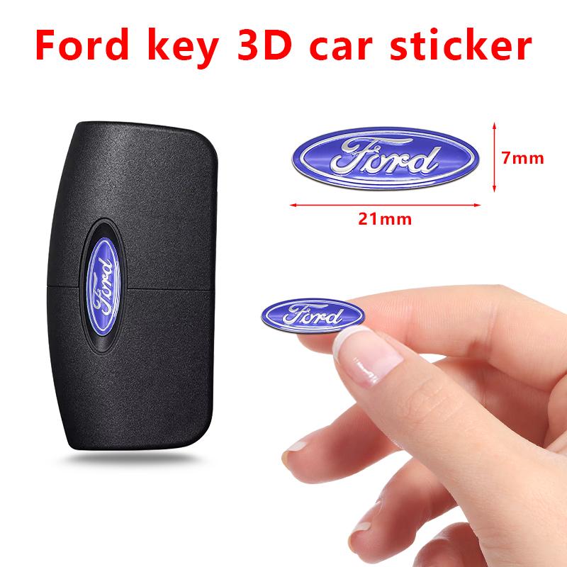 3D ABS 21mm Car Key Fob Badge Emblem Replacement For Ford Focus Fiesta Mondeo Kuga MK2 MK3 MK4 Auto Tuning Styling Accessories